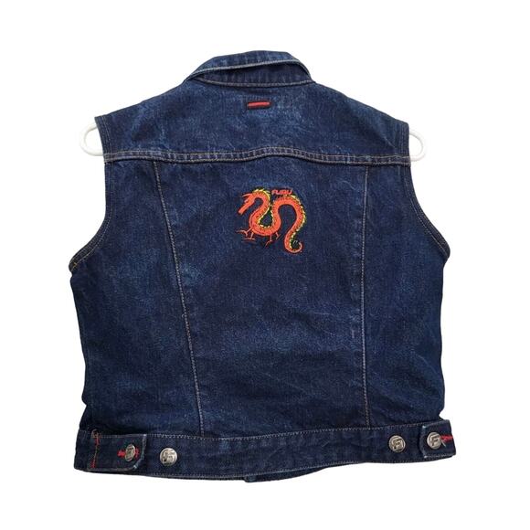 Fubu Blue Women’s Denim Vest. 
Size: Medium - Picture 2 of 7